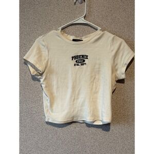 Forever 21‎ Phoenix 1981 Graphic Tee Short Sleeve Crop Top Womens Medium